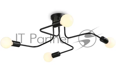 Светильник Ambrella light TR8022/4 BK черный E27*4 max 40W D715*205