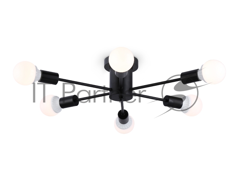 Светильник Ambrella light TR80402/6 BK черный E27/6 max 60W D780*150