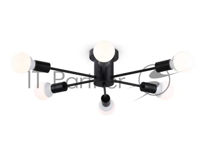 Светильник Ambrella light TR80402/6 BK черный E27/6 max 60W D780*150