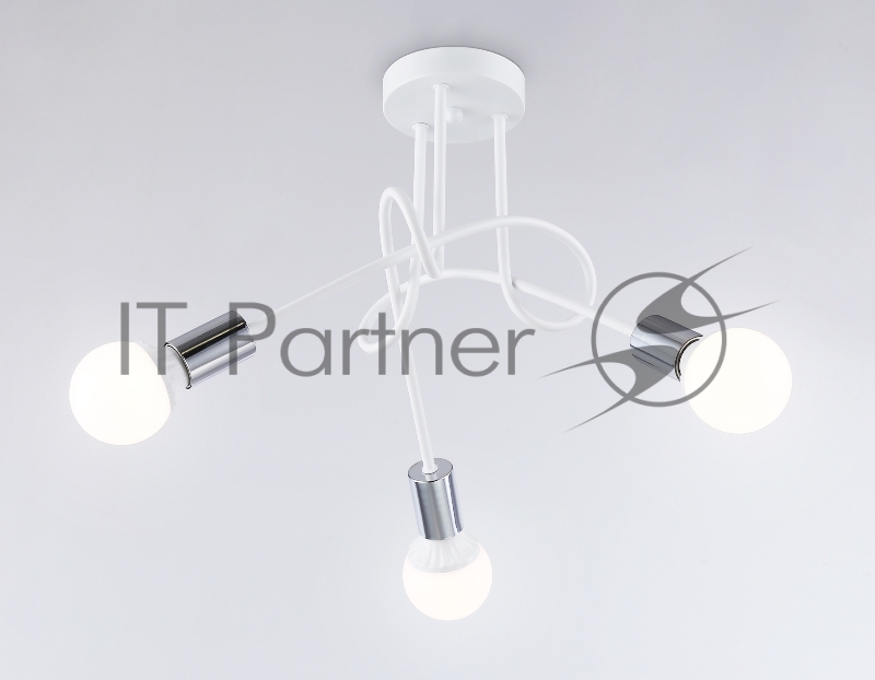 Светильник Ambrella light TR80414/3 WH/CH белый/хром E27/3 max 60W D670*370