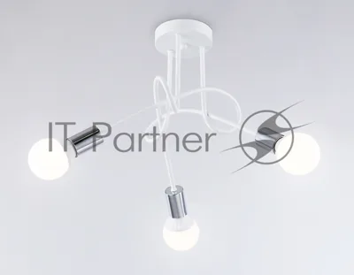 Светильник Ambrella light TR80414/3 WH/CH белый/хром E27/3 max 60W D670*370