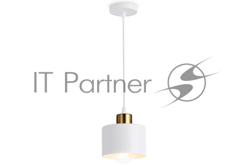 Светильник Ambrella light TR8112 WH/BS белый/латунь E27 max 40W D120*940