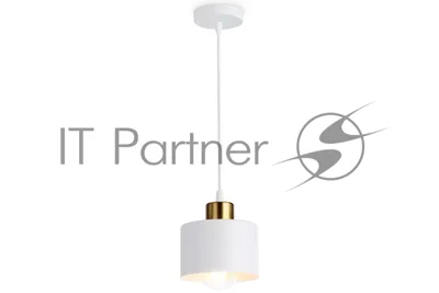Светильник Ambrella light TR8112 WH/BS белый/латунь E27 max 40W D120*940