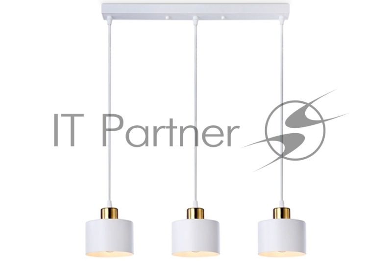 Светильник Ambrella light TR8117/3 WH/BS белый/латунь E27*3 max 40W 580*120*970