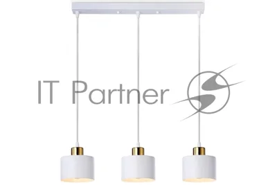 Светильник Ambrella light TR8117/3 WH/BS белый/латунь E27*3 max 40W 580*120*970