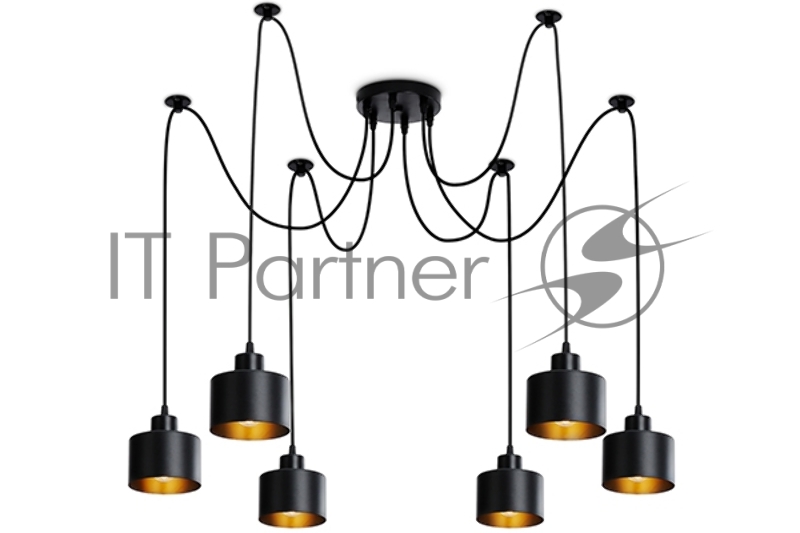 Светильник Ambrella light TR8132/6 BK черный E27*6 max 40W D700*800