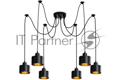 Светильник Ambrella light TR8132/6 BK черный E27*6 max 40W D700*800