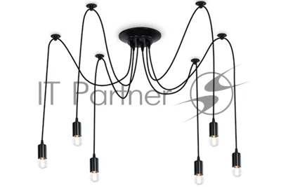 Светильник Ambrella light TR8178/6 BK черный E27 max 40W D630*910