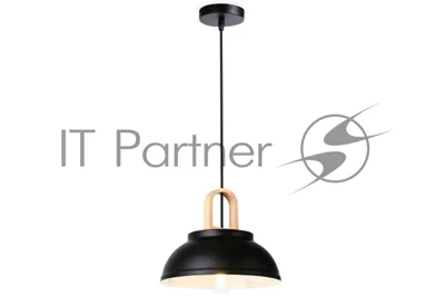 Светильник Ambrella light TR8192 BK/LW черный/светлое дерево E27 max 40W D290*900