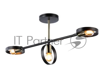 Светильник Ambrella light TR8229/3 BK/SB черный/бронза E27/3 max 40W 660*165*300