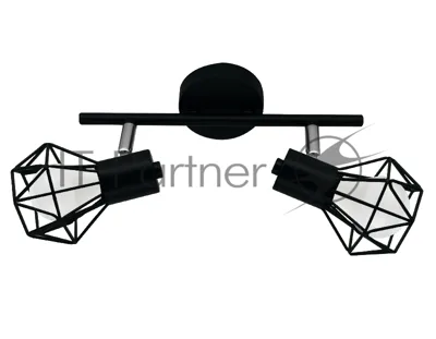 Светильник Ambrella light TR8621/2 BK/CH черный/хром E27*2 max 40W 260*91*175