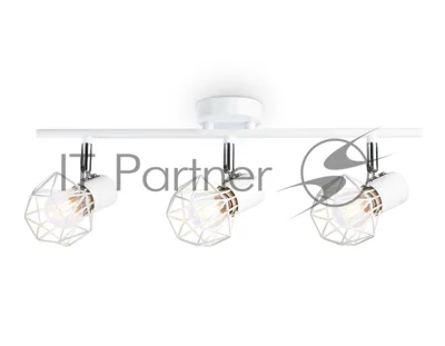Светильник Ambrella light TR8631/3 WH/CH белый/хром E27*3 max 40W 460*91*175