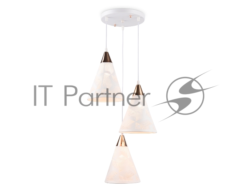 Светильник Ambrella light TR8433/3 WH/FGD белый/золото E27/3 max 40W D360*800
