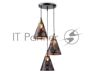 Светильник Ambrella light TR8435/3 BK/FGD черный/золото E27/3 max 40W D360*800