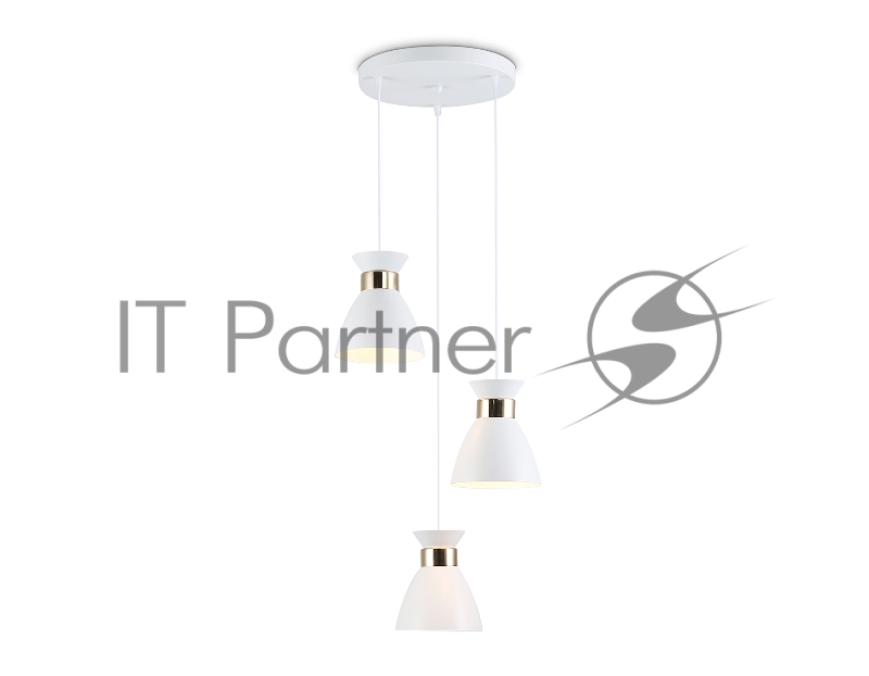 Светильник Ambrella light TR8467/3 WH/FGD белый/золото E27/3 max 60W D340*1000