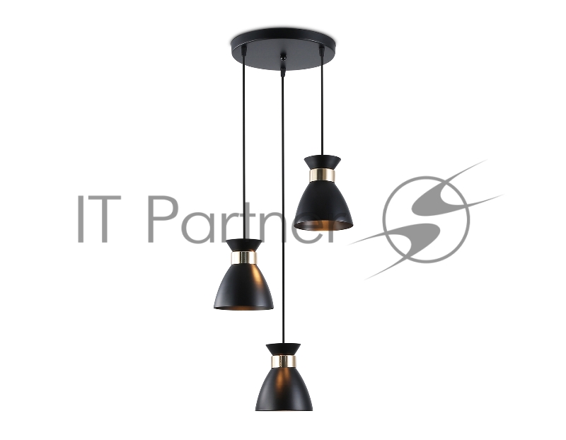 Светильник Ambrella light TR8470/3 BK/FGD черный/золото E27/3 max 60W D340*1000