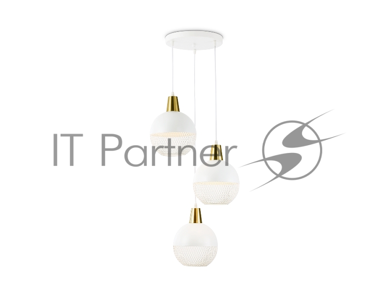 Светильник Ambrella light TR8503/3 WH/CP белый/медь E27/3 max 60W D410*1000