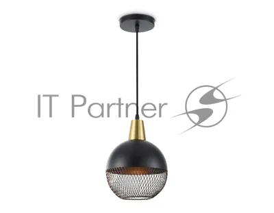 Светильник Ambrella light TR8504 BK/CP черный/медь E27 max 60W D200*1000