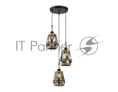 Светильник Ambrella light TR8522/3 BK/SB черный/бронза E27/3 max 60W D380*1000
