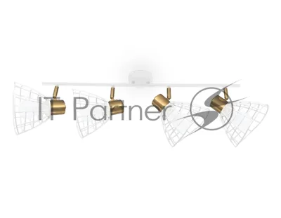 Светильник Ambrella light TR8603/4 WH/GD белый/золото E27*4 max 40W 465*154*230