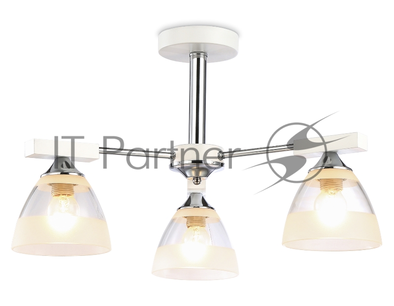 Светильник Ambrella light TR9091/3 WH/CH белый/хром E27*3 max 40W D570*270