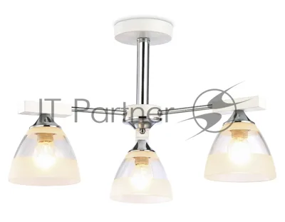 Светильник Ambrella light TR9091/3 WH/CH белый/хром E27*3 max 40W D570*270