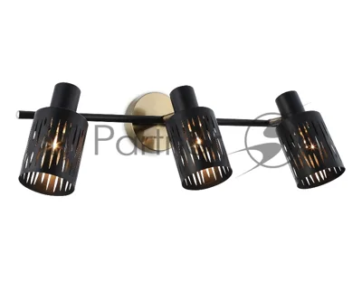 Светильник Ambrella light TR8669/3 BK/SB чёрный/бронза E14/3 max 60W 560*100*190
