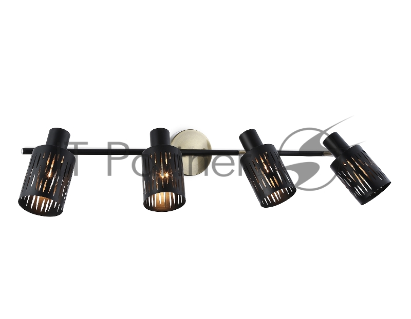 Светильник Ambrella light TR8670/4 BK/SB чёрный/бронза E14/4 max 60W 760*100*190