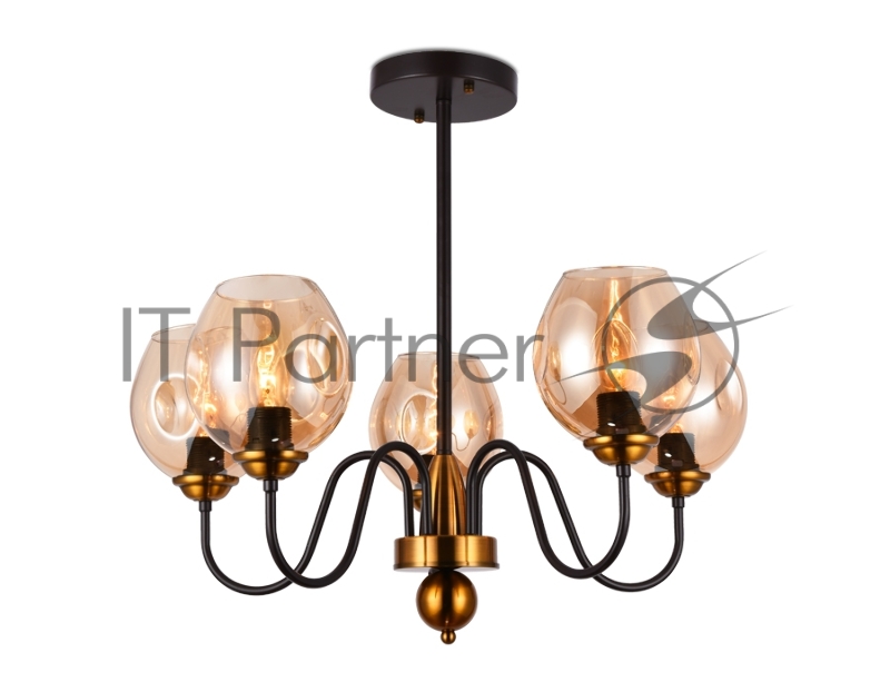 Светильник Ambrella light TR9057/5 DCF/TI темный кофе/янтарь E27 max 40W D650*572