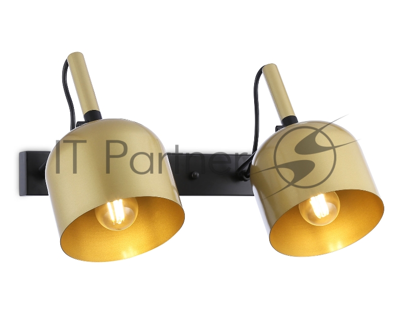 Светильник Ambrella light TR97106/2 GD/BK золото/черный E27*2 max 40W D130*223*273