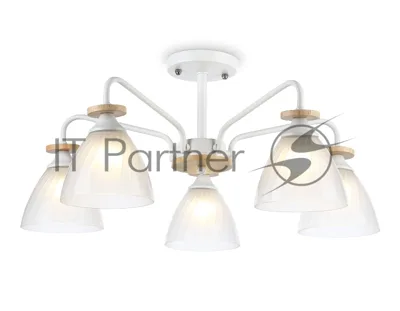 Светильник Ambrella light TR9567/5 WH/FR белый/белый матовый E27/5 max 40W D620*250