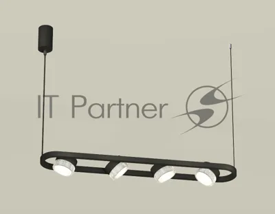 Светильник Ambrella light XB9164200/4 SBK/CL черный песок/прозрачный GX53 (C9164, N8480)
