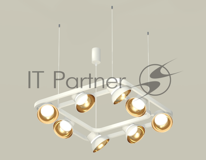 Светильник Ambrella light XB9177081/8 SWH/PYG/CL белый песок/золото желтое полированное/прозрачный GX53 (С9177, N8144)