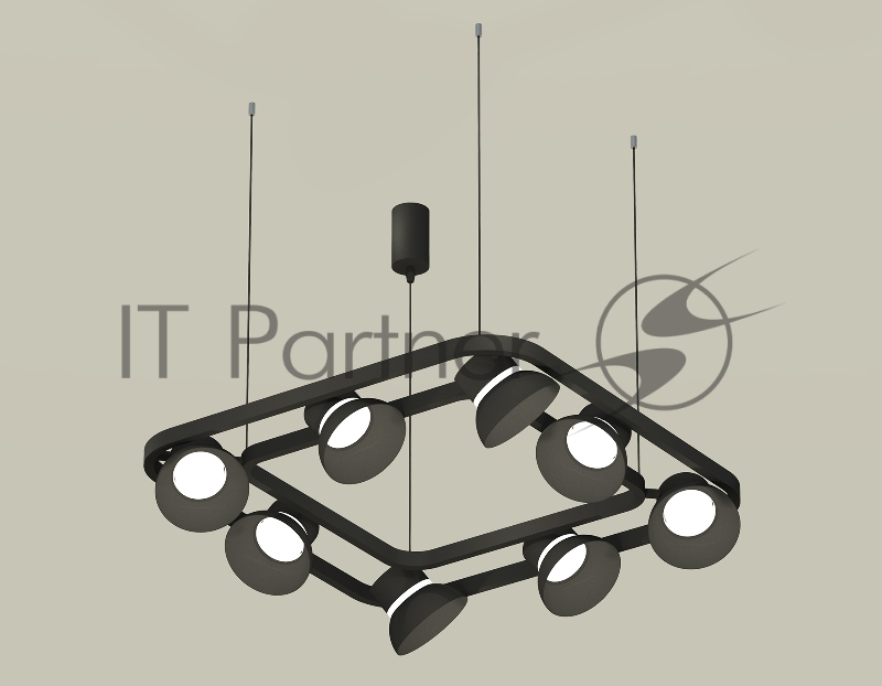 Светильник Ambrella light XB9182080/8 SBK/FR черный песок/белый матовый GX53 (С9182, N8141)