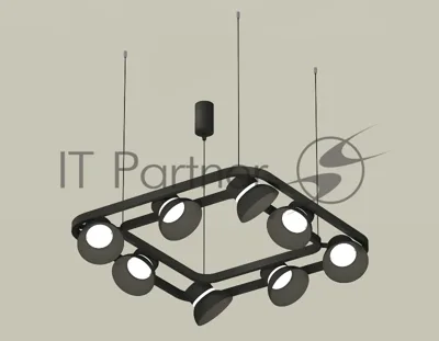 Светильник Ambrella light XB9182080/8 SBK/FR черный песок/белый матовый GX53 (С9182, N8141)