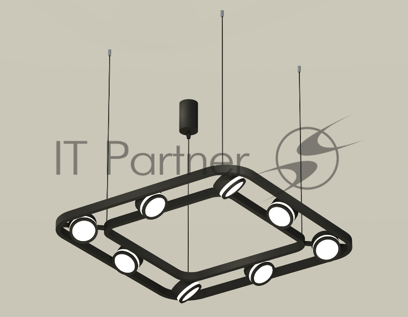 Светильник Ambrella light XB9182150/8 SBK/FR черный песок/белый матовый GX53 (C9182, N8415)