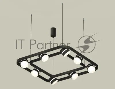 Светильник Ambrella light XB9182152/8 SBK/FR черный песок/белый матовый GX53 (C9182, N8445)