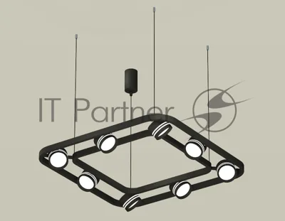 Светильник Ambrella light XB9182153/8 SBK/FR черный песок/белый матовый GX53 (C9182, N8478)