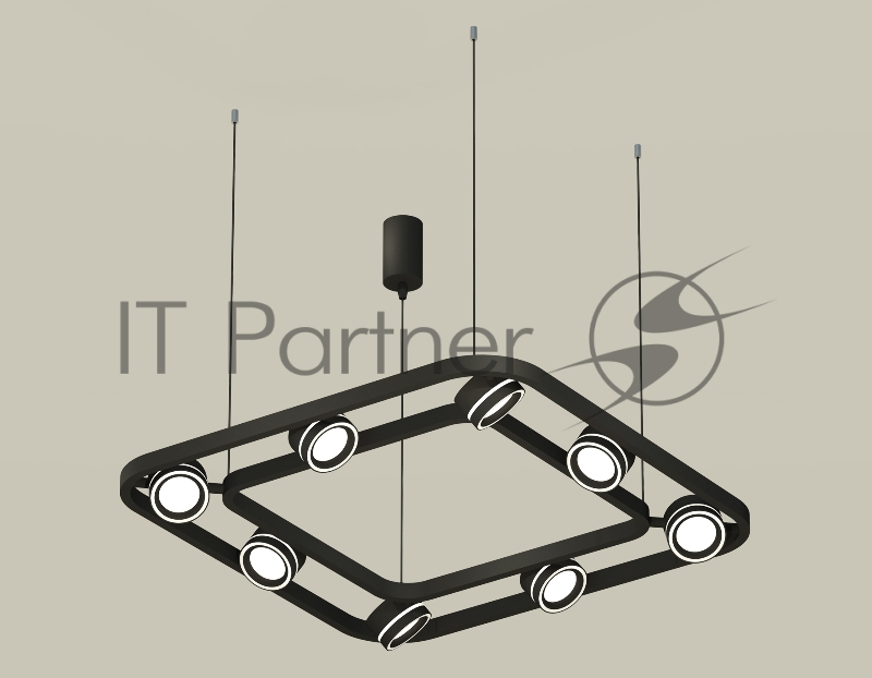 Светильник Ambrella light XB9182151/8 SBK/FR черный песок/белый матовый GX53 (C9182, N8434)