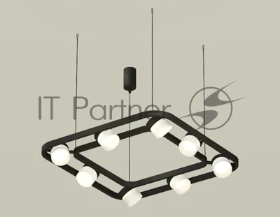 Светильник Ambrella light XB9182154/8 SBK/FR черный песок/белый матовый GX53 (C9182, N8402)