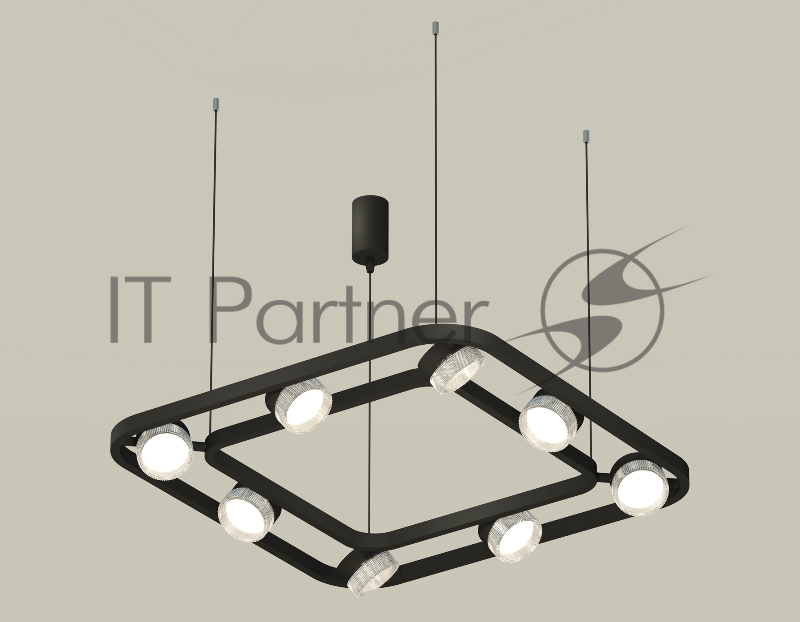 Светильник Ambrella light XB9182200/8 SBK/CL черный песок/прозрачный GX53 (C9182, N8480)