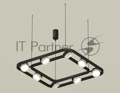 Светильник Ambrella light XB9182200/8 SBK/CL черный песок/прозрачный GX53 (C9182, N8480)