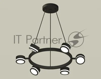 Светильник Ambrella light XB9193200/6 SBK/FR черный песок/белый матовый GX53 (C9193, N8415)