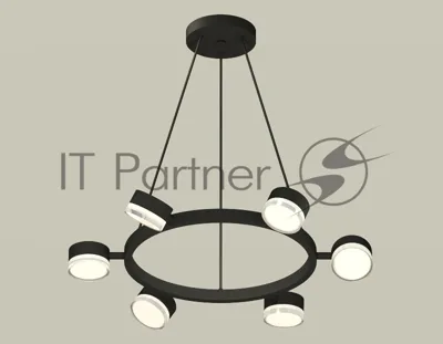 Светильник Ambrella light XB9193203/6 SBK/FR/CL черный песок/белый матовый/прозрачный GX53 (C9193, N8399)