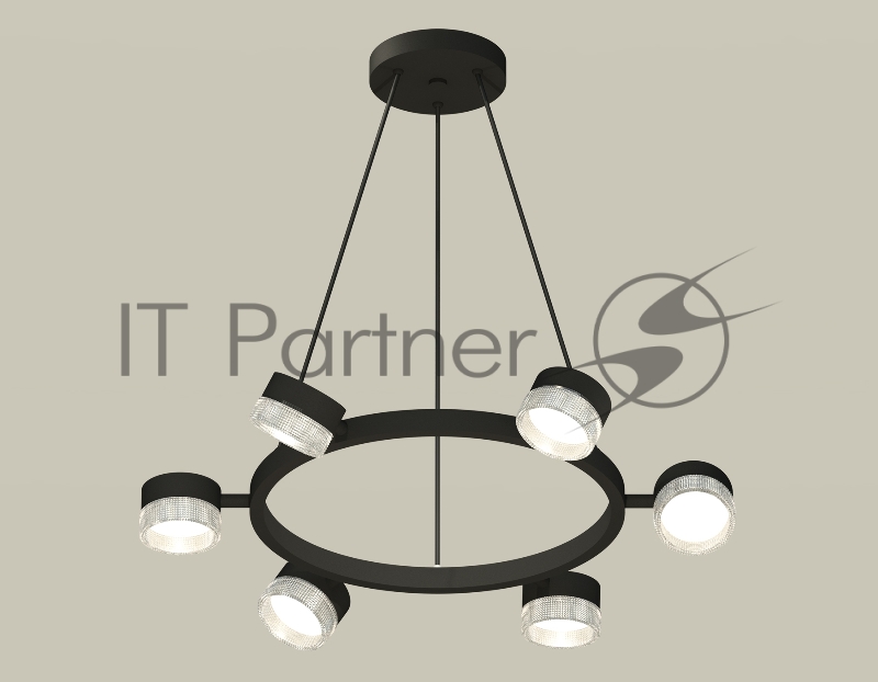 Светильник Ambrella light XB9193250/6 SBK/CL черный песок/прозрачный GX53 (C9193, N8480)