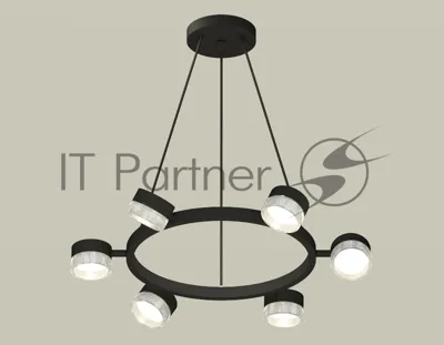 Светильник Ambrella light XB9193250/6 SBK/CL черный песок/прозрачный GX53 (C9193, N8480)