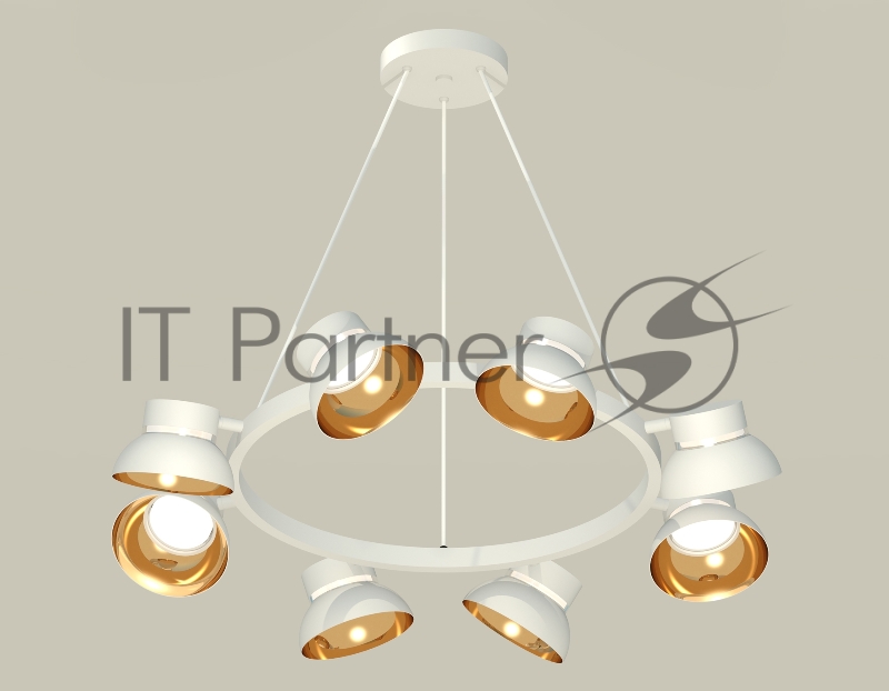 Светильник Ambrella light XB9195101/8 SWH/PYG/CL белый песок/золото желтое полированное/прозрачный GX53 (C9195, N8144)