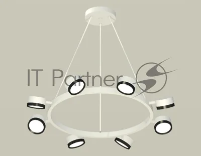 Светильник Ambrella light XB9195151/8 SWH/PBK белый песок/черный полированный GX53 (C9195, N8113)
