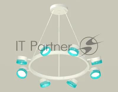 Светильник Ambrella light XB9195251/8 SWH/BL белый песок/голубой GX53 (C9195, N8488)