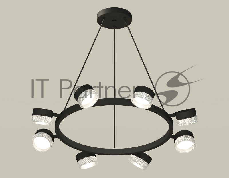 Светильник Ambrella light XB9198250/8 SBK/CL черный песок/прозрачный GX53 (C9198, N8480)